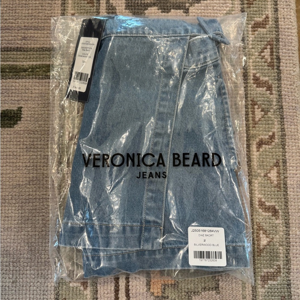 Veronica Beard Silverwood Blue Denim Skort